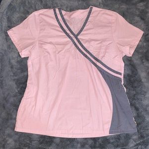 Pink scrub top